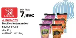 Costco AJINOMOTO Nouilles instantanées saveur d'Asie offre