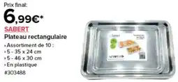 Costco SABERT Plateau rectangulaire offre