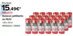 Costco SOOFTY Boisson pétillante au litchi offre