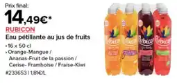 Costco RUBICON Eau pétillante au jus de fruits offre