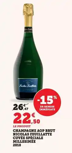 Bi1 Nicolas feuillatte - champagne aop brut cuitles epeciale cuite offre