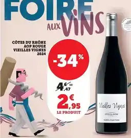Bi1 Côtes du rhône aop rouge vieilles vignes 2024 offre
