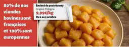 Hmarket Emince de poulet curry offre