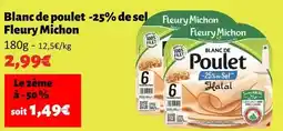 Hmarket Fleury michon - blanc de poulet -25% de sel offre