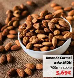 Hmarket Amande carmel 23/25 mdn offre