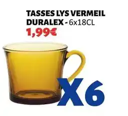 Hmarket Tasses lys vermeil offre