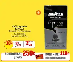 Coccinelle Supermarché Lavazza - café capsules offre