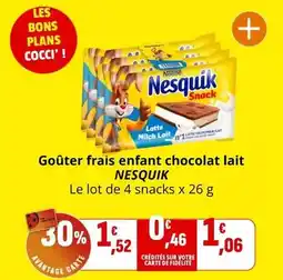 Coccinelle Supermarché Nestlé - goûter frais enfant chocolat lait offre