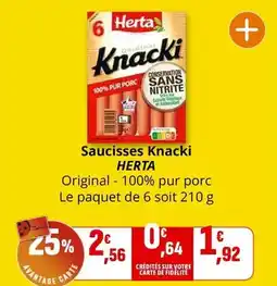 Coccinelle Supermarché Herta - saucisses knacki offre