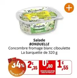 Coccinelle Supermarché Bonduelle - salade offre