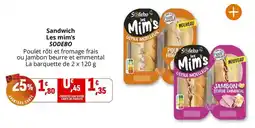 Coccinelle Supermarché Sodebo - sandwich les mim's offre
