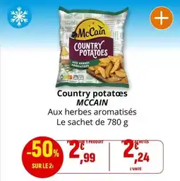 Coccinelle Supermarché Mccain - country potatoes offre