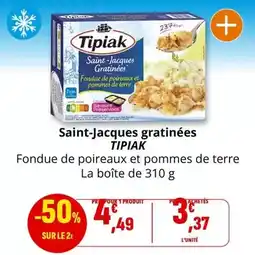 Coccinelle Supermarché Tipiak - saint-jacques gratinées offre