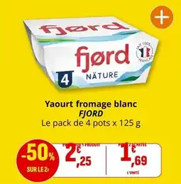 Coccinelle Supermarché Fjord - yaourt fromage blanc offre