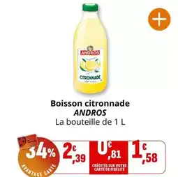 Coccinelle Supermarché Andros - boisson citronnade offre