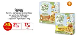 Coccinelle Supermarché Pom'potes - compotes offre