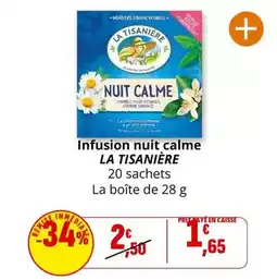 Coccinelle Supermarché Infusion - nuit calme offre