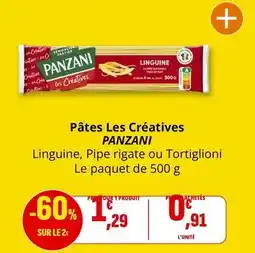 Coccinelle Supermarché Panzani - pâtes les creatives offre