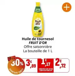 Coccinelle Supermarché Fruit d´or - huile de tournesol offre