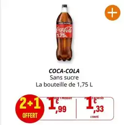 Coccinelle Supermarché Coca cola - sans sucre offre