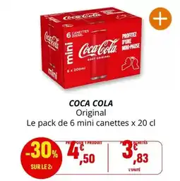 Coccinelle Supermarché Coca cola - original offre