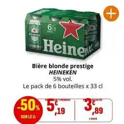 Coccinelle Supermarché Heineken - bière blonde prestige offre