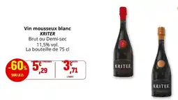 Coccinelle Supermarché Kriter - vin mousseux blanc offre