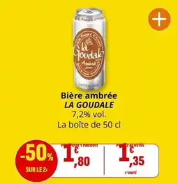Coccinelle Supermarché La goudale - bière ambrée offre