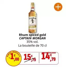 Coccinelle Supermarché Captain morgan - rhum spiced gold offre