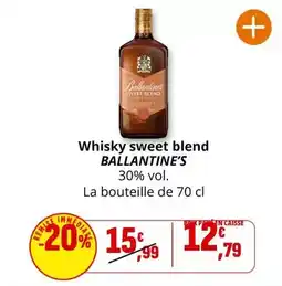Coccinelle Supermarché Ballantine's - whisky sweet blend offre