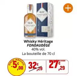 Coccinelle Supermarché Heritage - whisky offre
