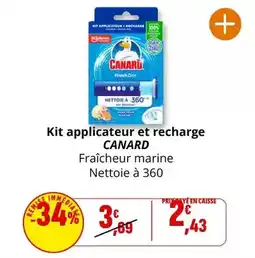 Coccinelle Supermarché Canard - kit applicateur et recharge offre