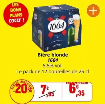 Coccinelle Express 1664 - bière blonde offre