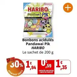 Coccinelle Express Haribo - bonbons acidules pandawai pik offre