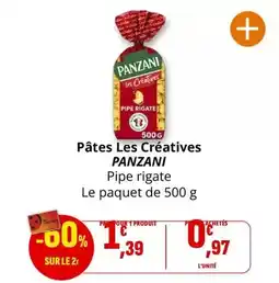 Coccinelle Express Panzani - pâtes les creatives offre