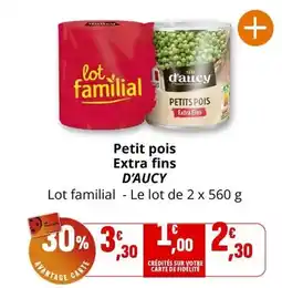 Coccinelle Express D'aucy - petit pois extra fins offre