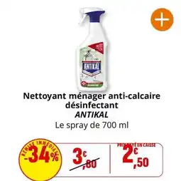 Coccinelle Express Antikal - nettoyant ménager anti-calcaire désinfectant offre