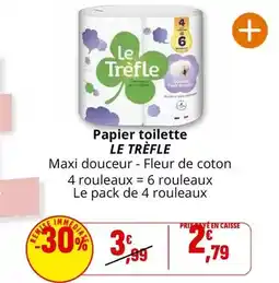 Coccinelle Express Le trèfle - papier toilette offre