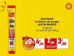 Coccimarket Justin bridou - saucisson le bâton de berger offre
