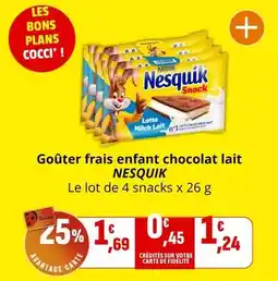 Coccimarket Nestlé - goûter frais enfant chocolat lait offre