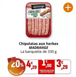 Coccimarket Madrange - chipolatas aux herbes offre