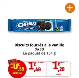Coccimarket Oreo - biscuits fourrés à la vanille offre