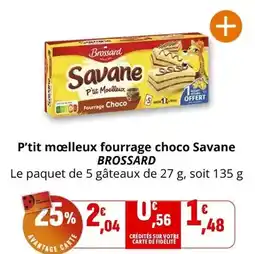Coccimarket Brossard - p'tit moelleux fourrage choco savane offre