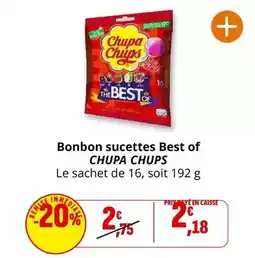 Coccimarket Chupa chups - bonbon sucettes best of offre