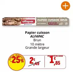 Coccimarket Papier cuisson offre