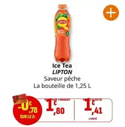 Coccimarket Lipton - ice tea saveur pêche offre