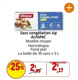 Coccimarket Sacs congélation zip offre