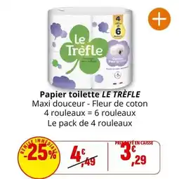 Coccimarket Le trèfle - papier toilette offre