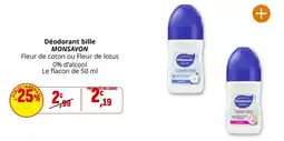 Coccimarket Monsavon - déodorant bille offre