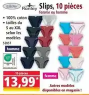 Norma Ronley slips, 10 pièces offre